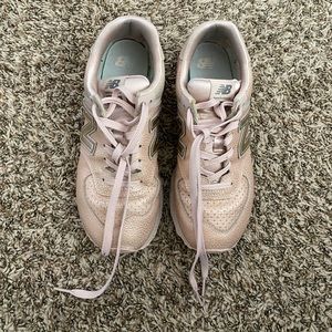 Pink New Balance sneakers
